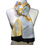 Thumbnail: ScarfPro Yellow Beige with Chain Design Viscose Printed Luxury Scarf