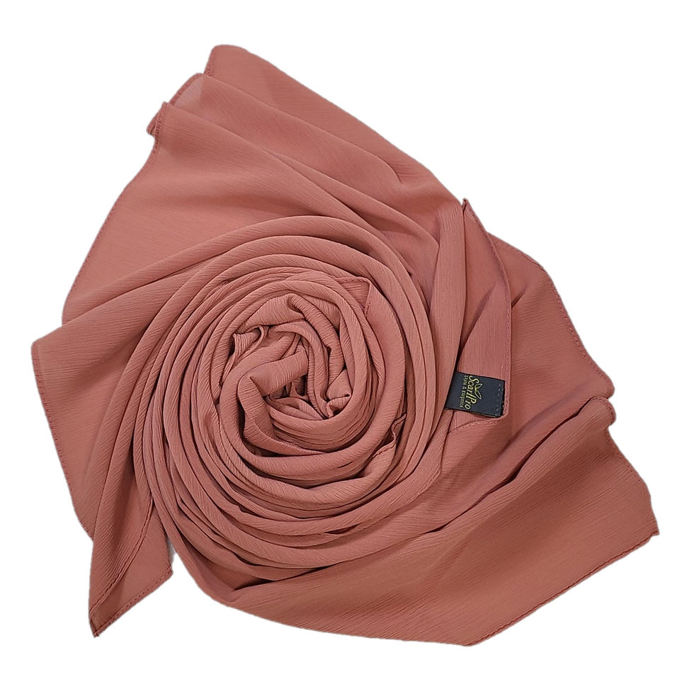 Thumbnail: ScarfPro Georgette Crepe Rust Red Scarf