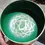 Thumbnail: 5" Tibetan Singing Bowl Set With Heart Chakra Design Green Color