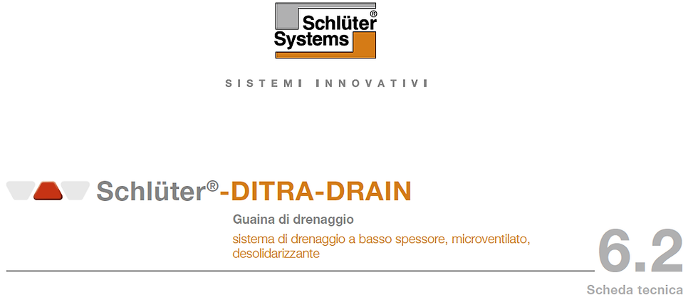 Scheda Tecnica Ditra Drain