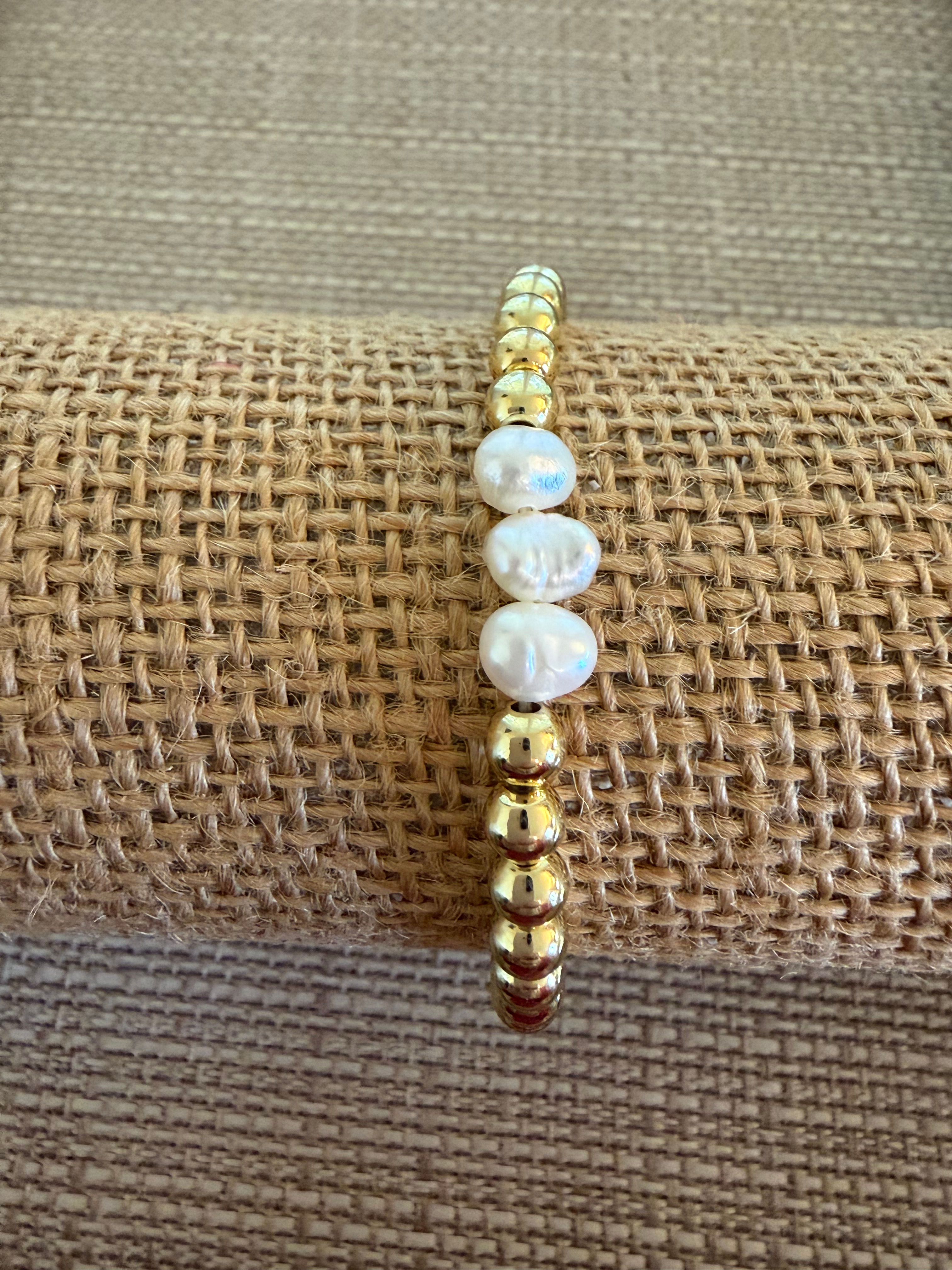 Triple Pearl and Gold