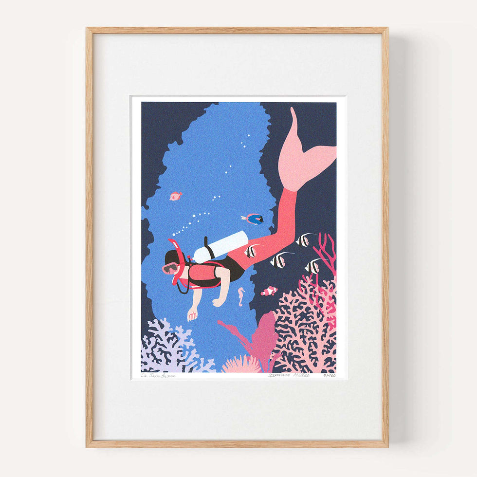 Thumbnail: Art mural plongée