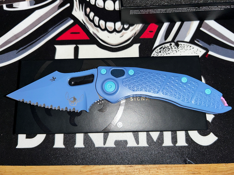 Microtech Stitch Auto S/E Signature Series Full Serrate