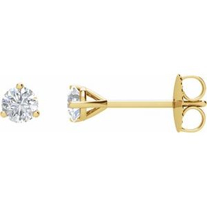 14K Yellow 1/2 CTW Natural Diamond Stud Earrings