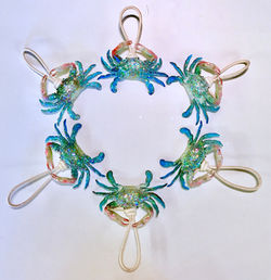 baby blue crab ornaments