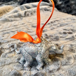 baby elephant ornament