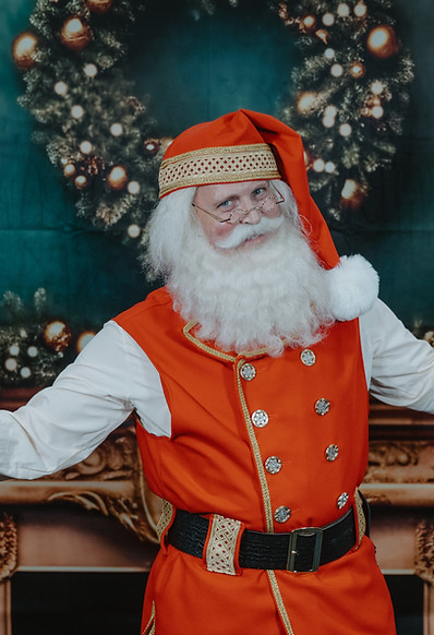 Santa Bahamas in red nutcracker tunic