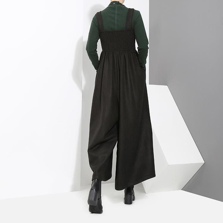 Thumbnail: Jucee Wide Leg Overalls - Black