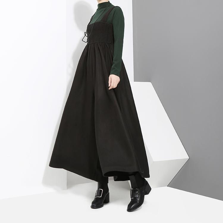 Thumbnail: Jucee Wide Leg Overalls - Black