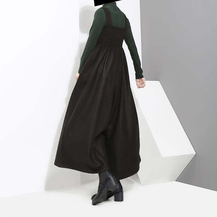 Thumbnail: Jucee Wide Leg Overalls - Black