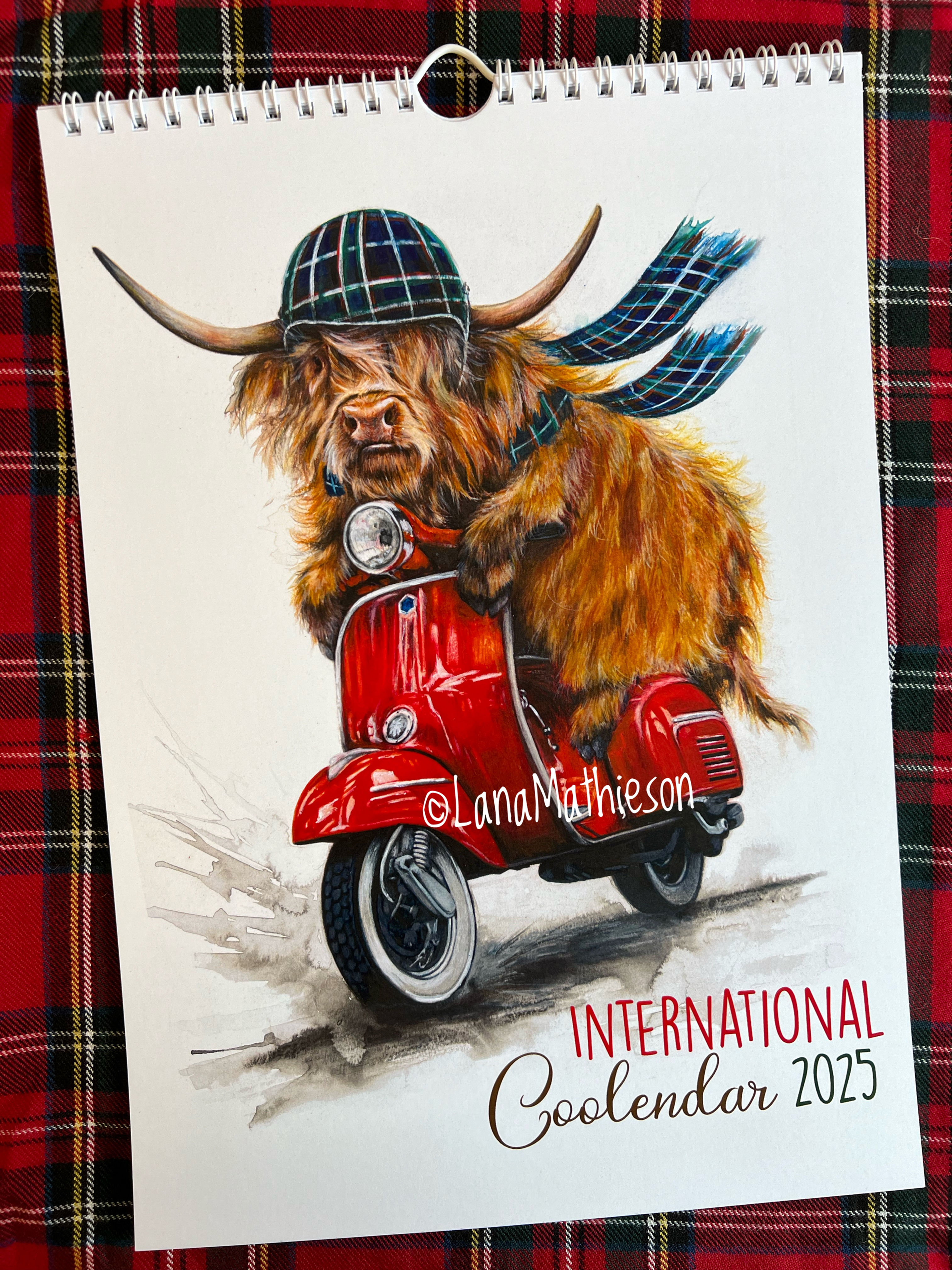 2025 Highland Cow Calendar