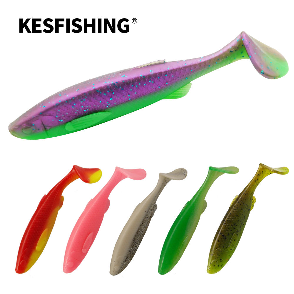 KESFISHING Fishing Lure Bleak Paddle Tail 125mm Soft Plastics Baits Swimbait T T
