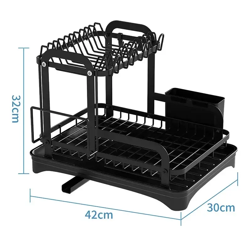 Estante de almacenamiento de platos de cocina, estante de almacenamiento para cu