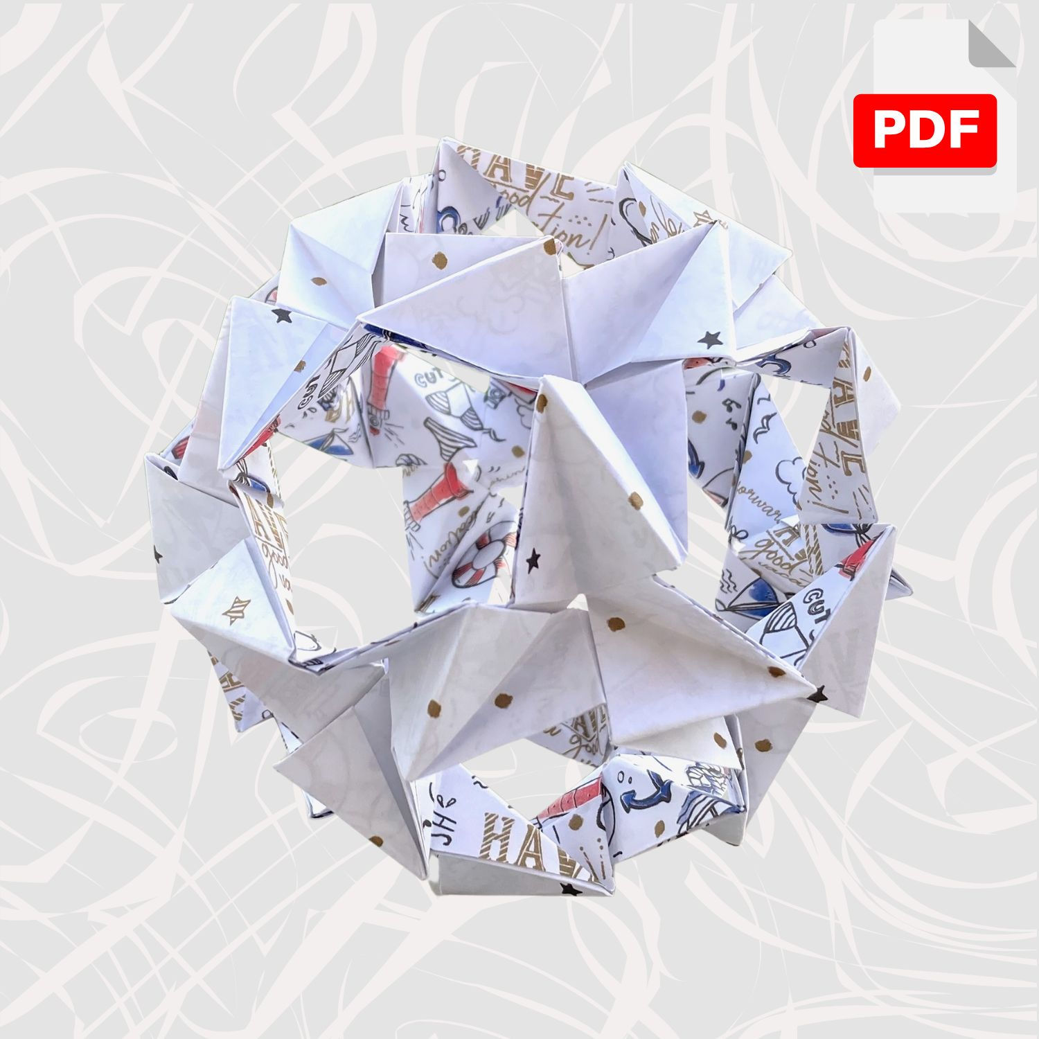 Third Needle Kusudama Diagram (PDF)