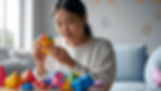 girl doing modular origami