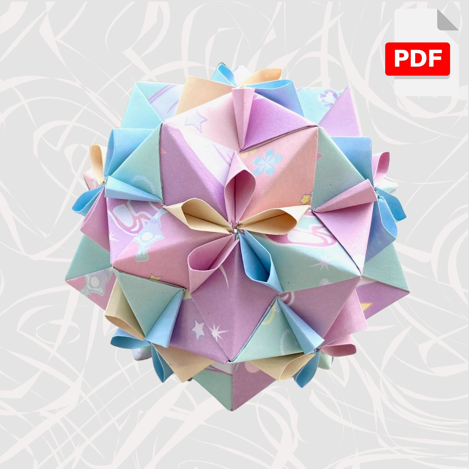 Simple Loop Kusudama Diagram (PDF)