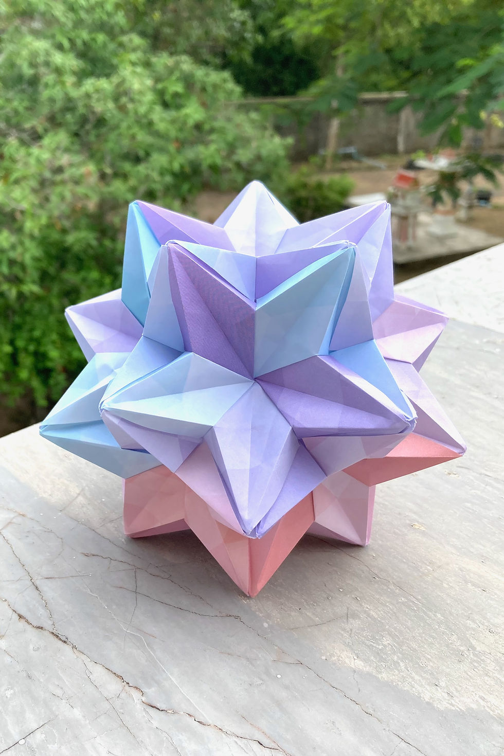 Neon Star Kusudama