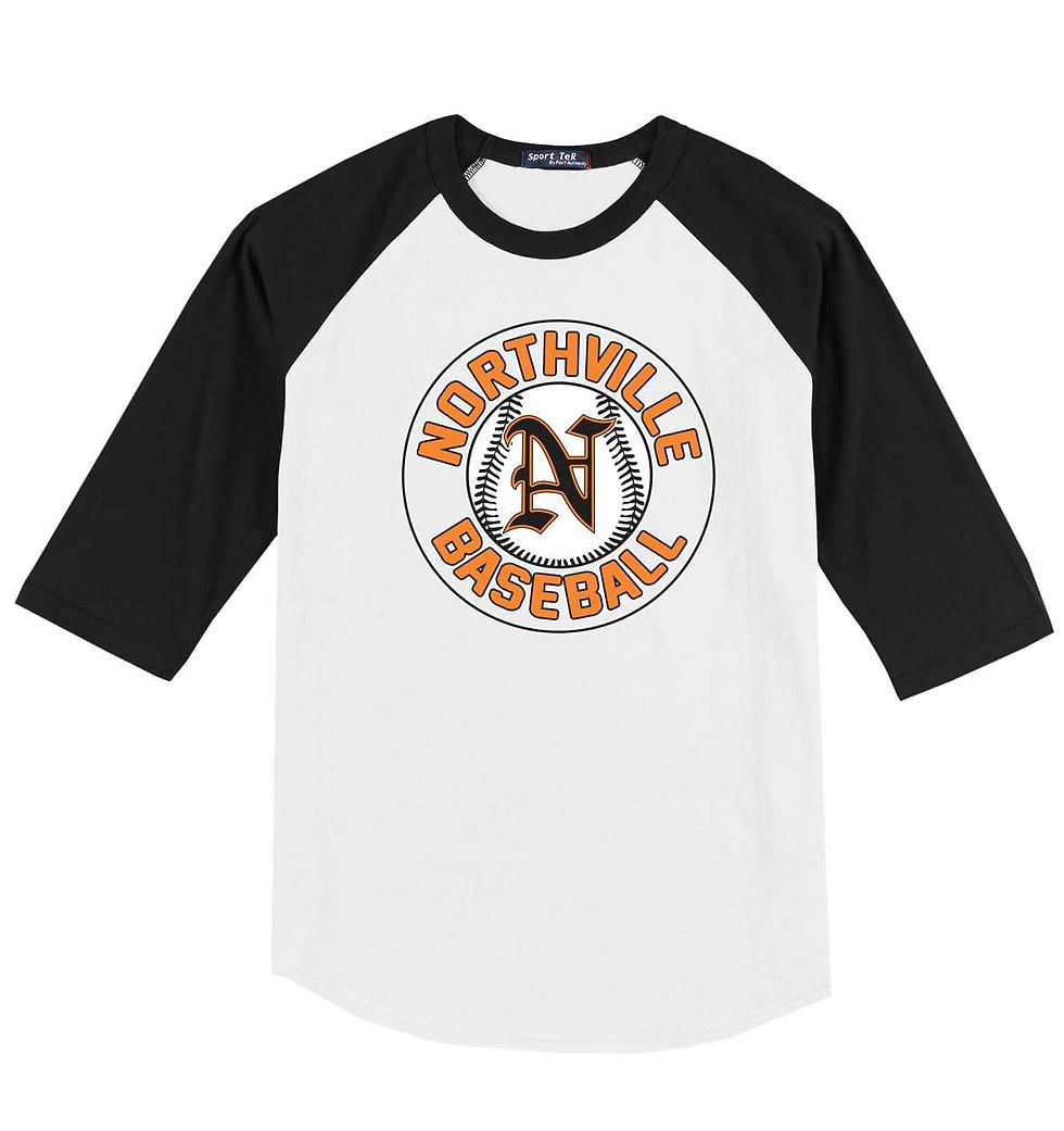 Thumbnail: Color block raglan sleeve T