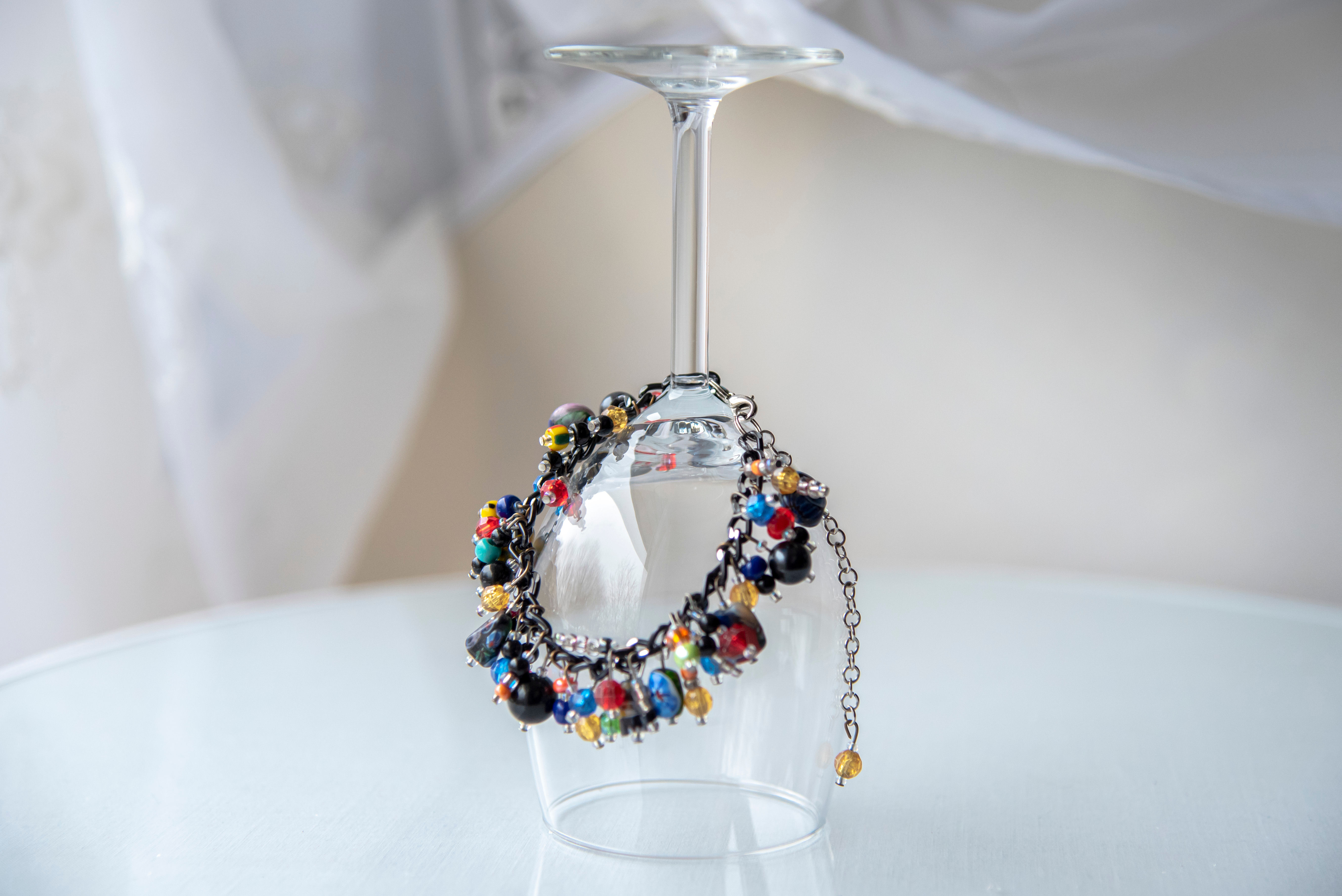 Black and Colour Charm Bracelet