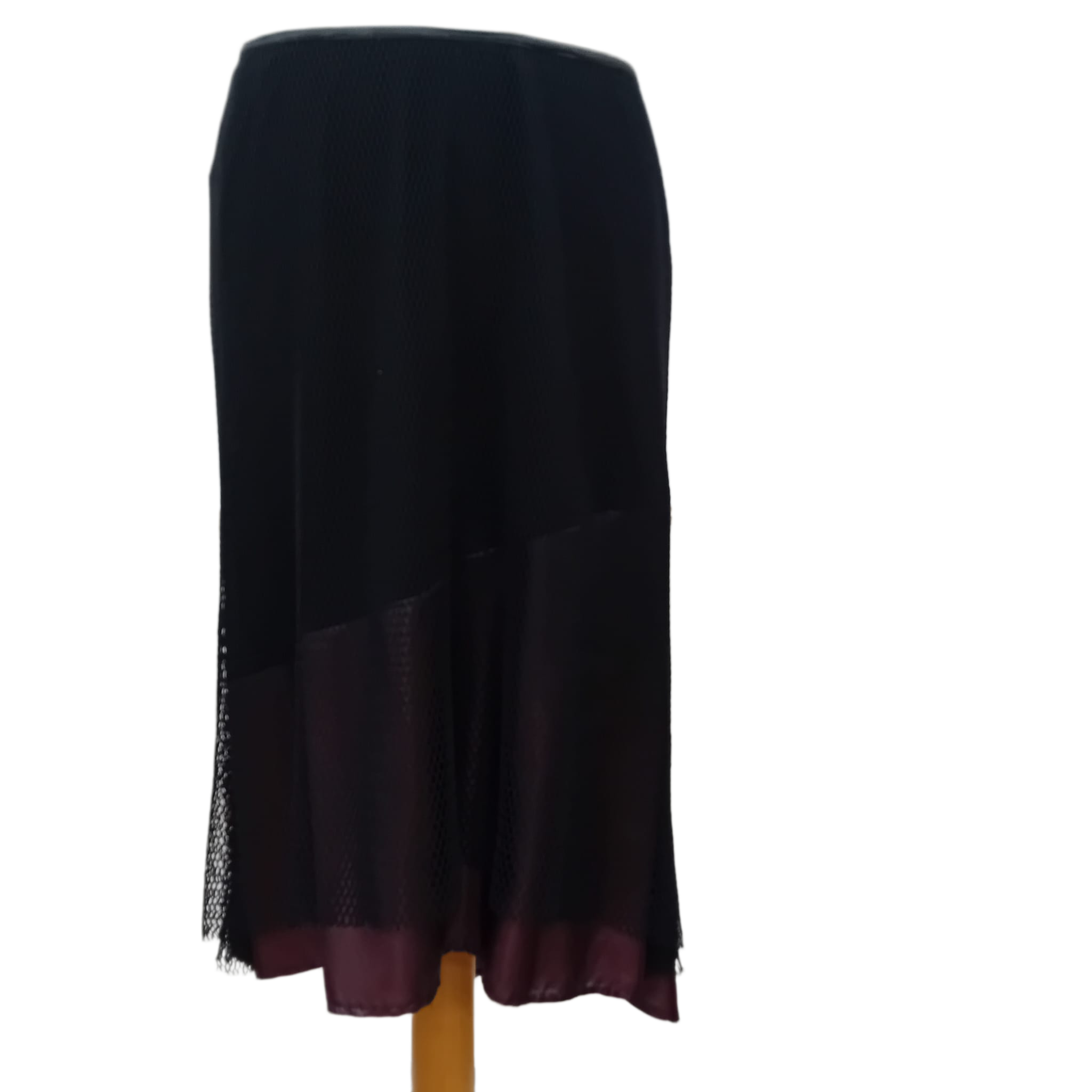 Dorin Franfurt skirt with tulle overlay