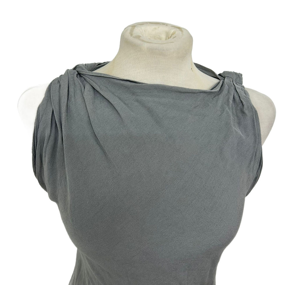 Thumbnail: Zara Grey Side-Slit Cami Maxi Dress