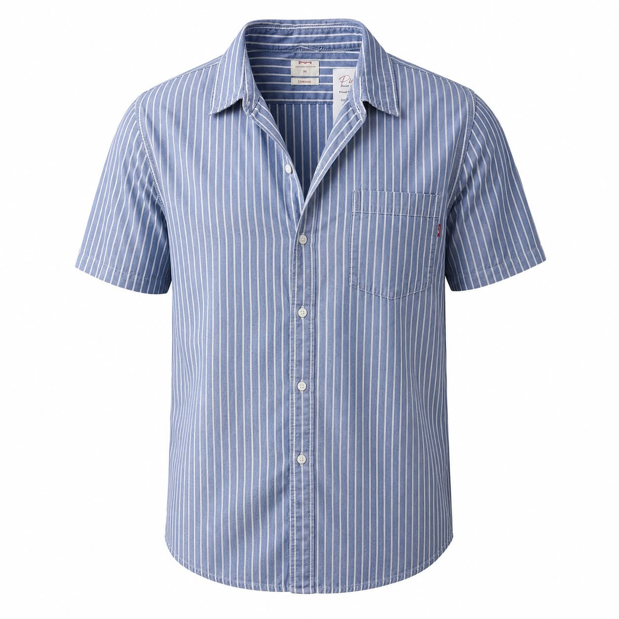 Levi's Denim Striped Short-Sleeve Shirt