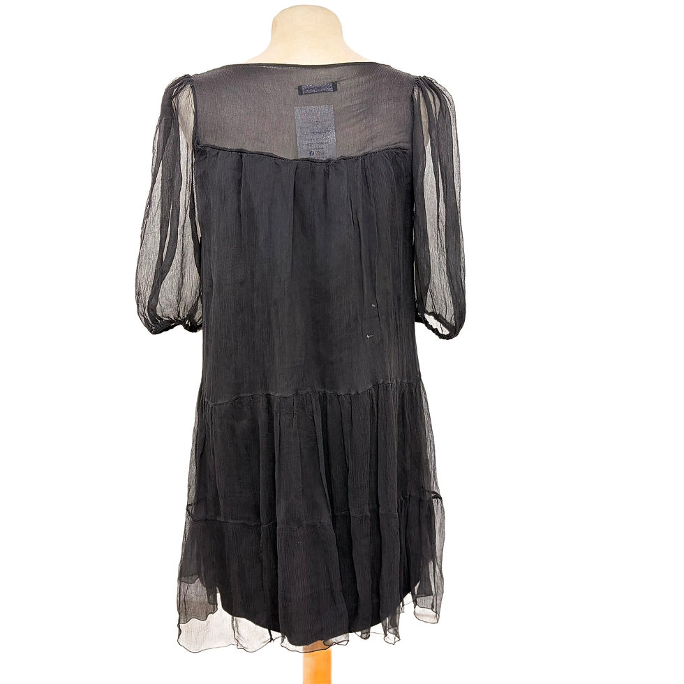 תמונה ממוזערת: Les Folies d'Harry Paris Elegant Sheer Sleeve Dress