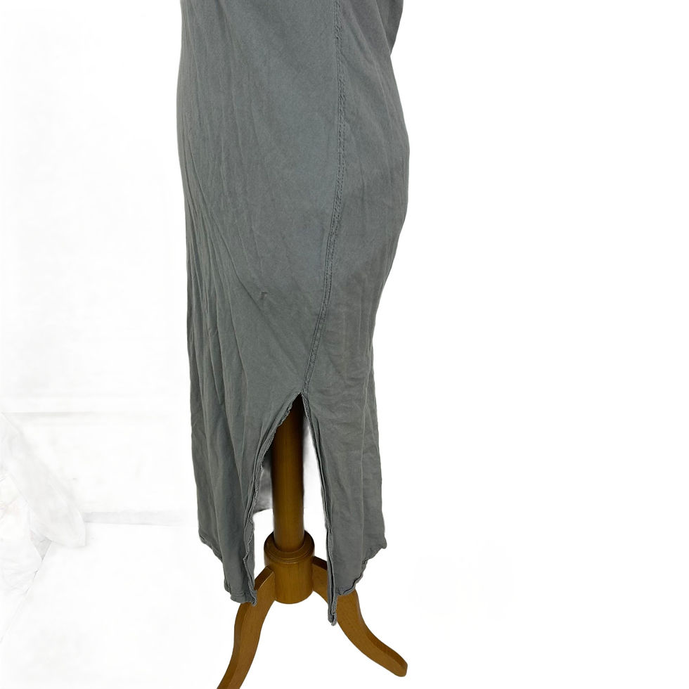 Thumbnail: Zara Grey Side-Slit Cami Maxi Dress