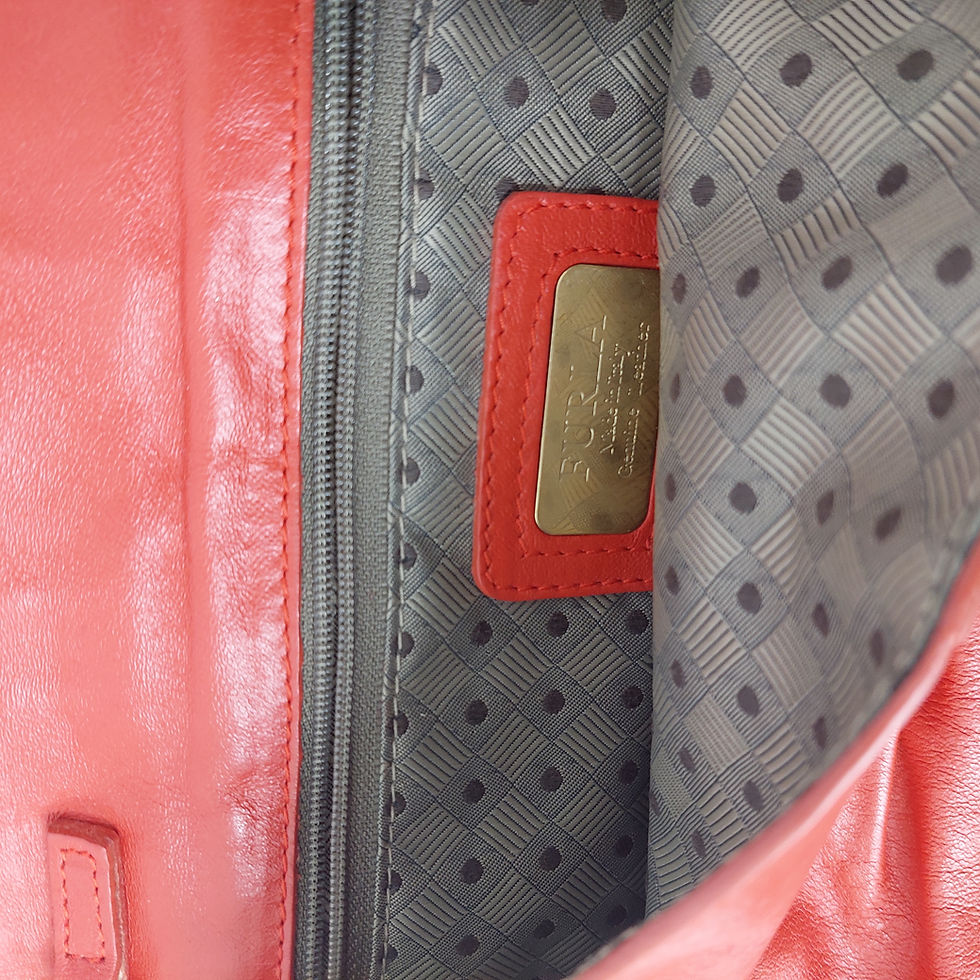 Thumbnail: Furla red leather bow bag