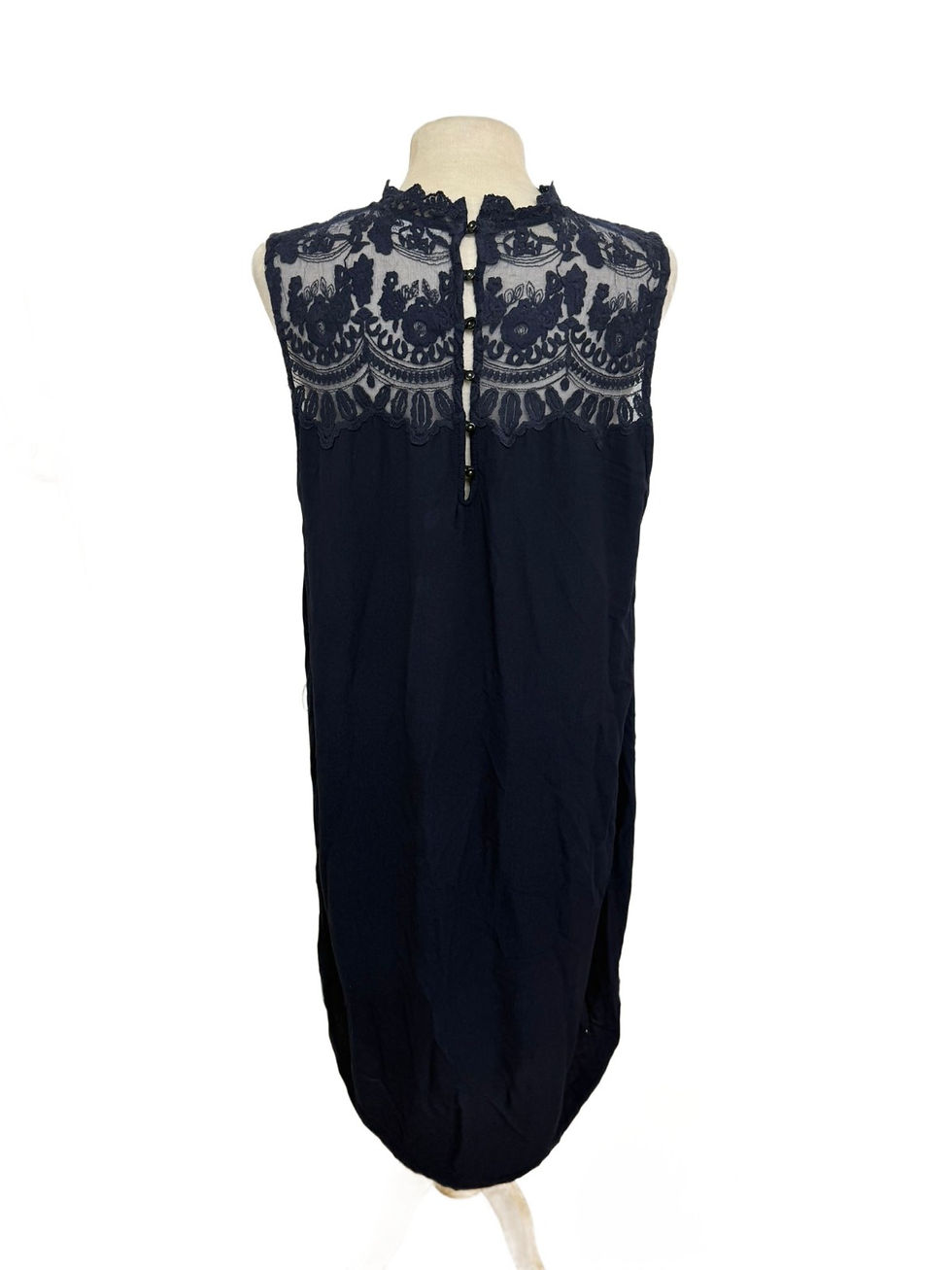 Thumbnail: ROSEMUNDE COPENHAGEN Navy Lace Dress