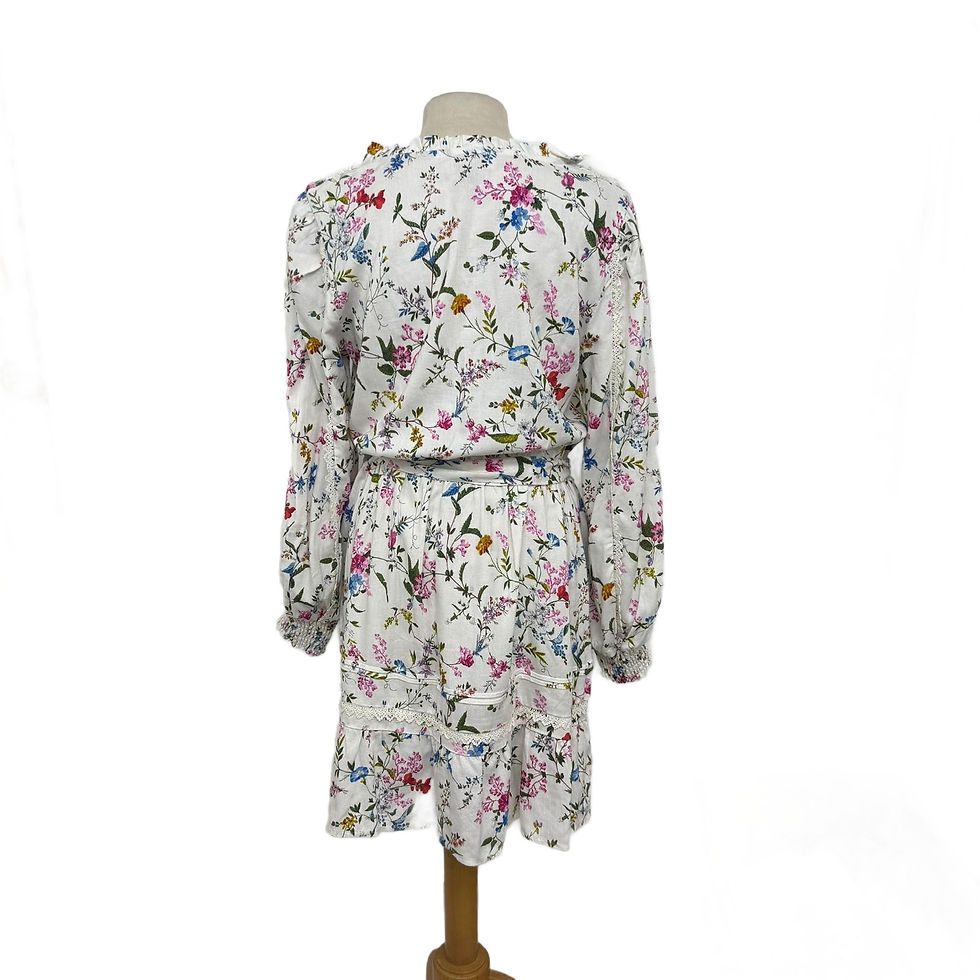 תמונה ממוזערת: LOVE&ROSES White Floral Lace Mini Dress
