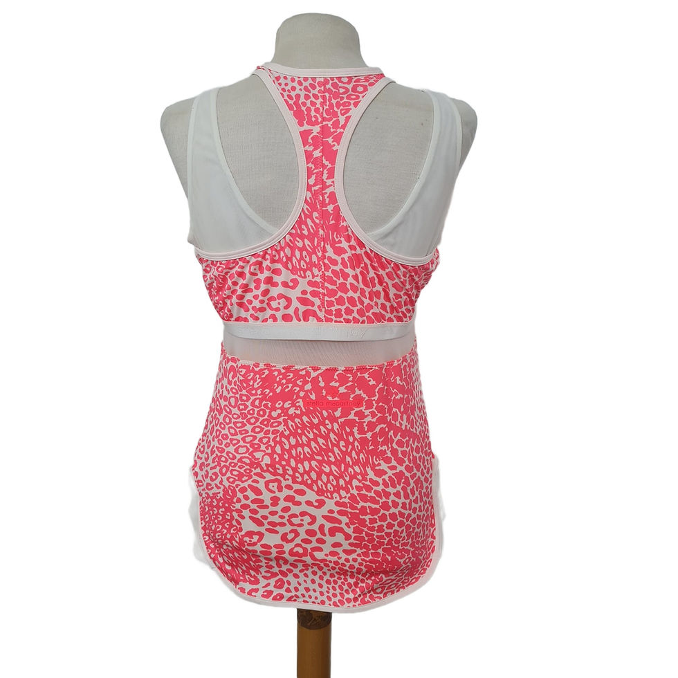 Thumbnail: ADIDAS by Stella McCartney Pink and White Sports Top