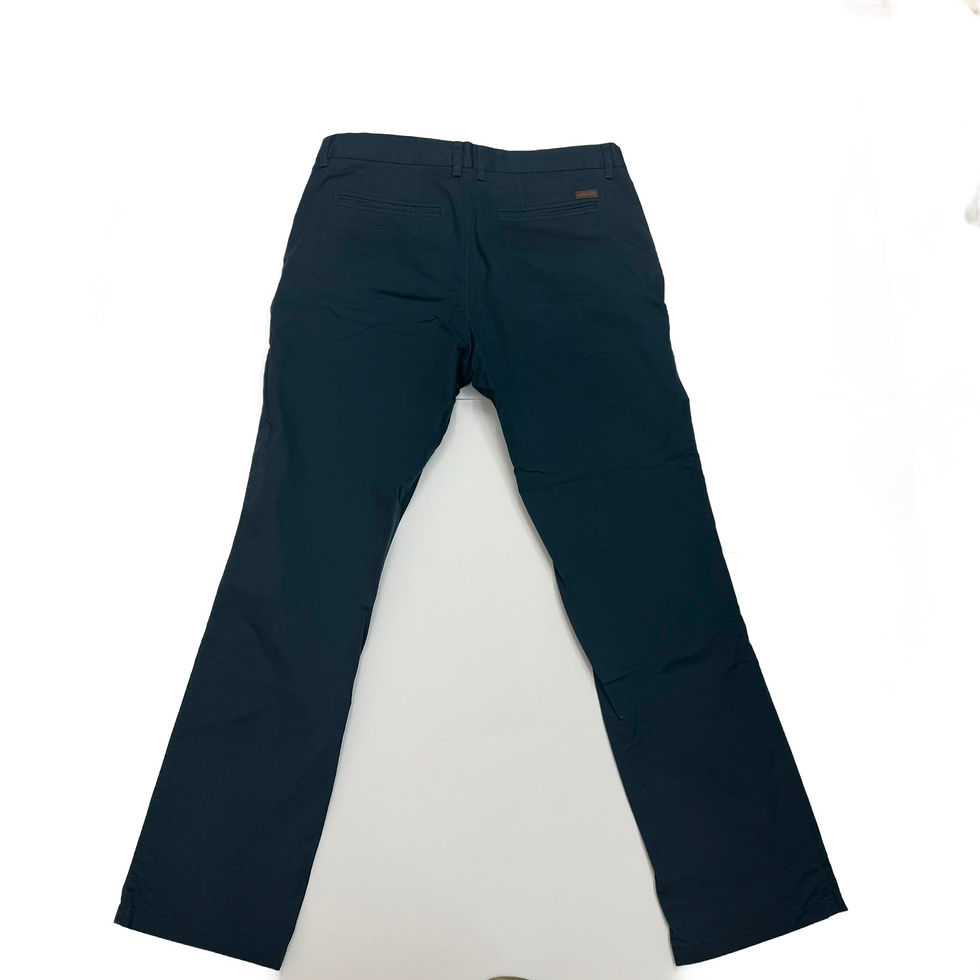 תמונה ממוזערת: Max Moretti Navy Straight-Leg Chinos