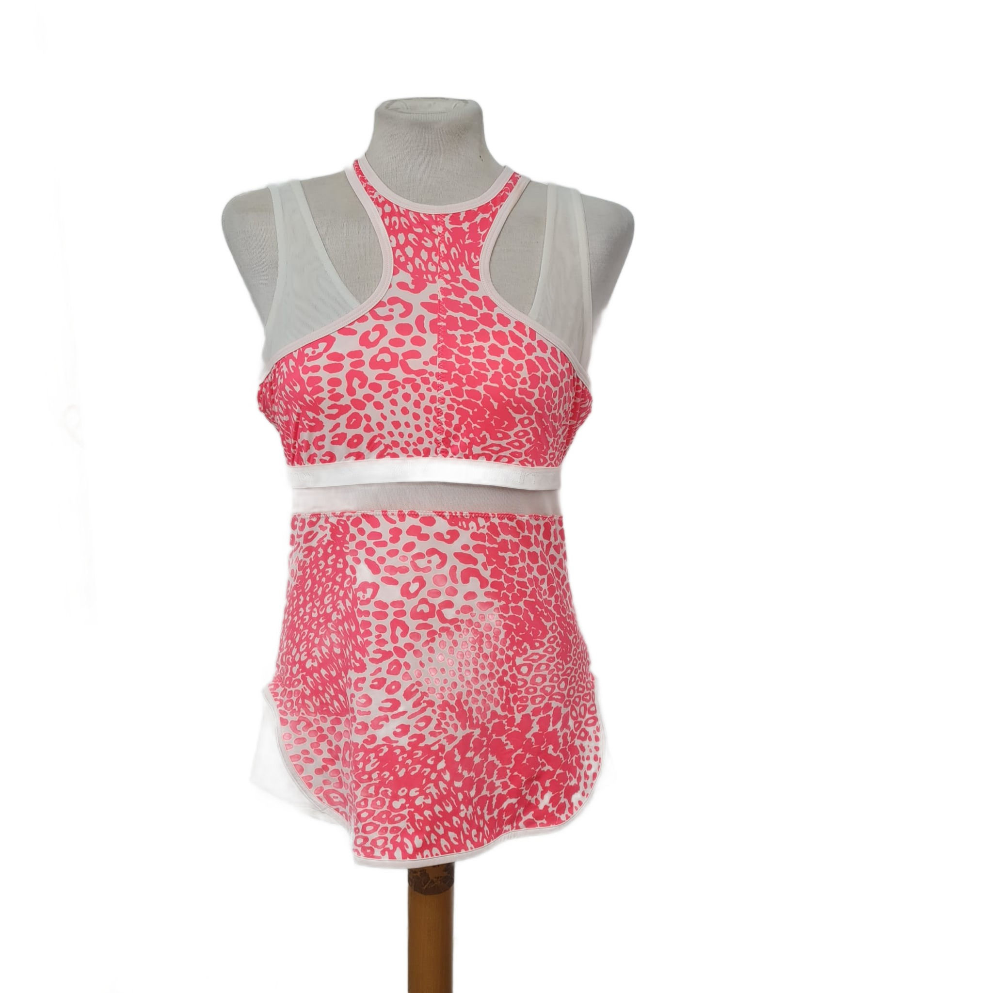 ADIDAS by Stella McCartney Pink and White Sports Top