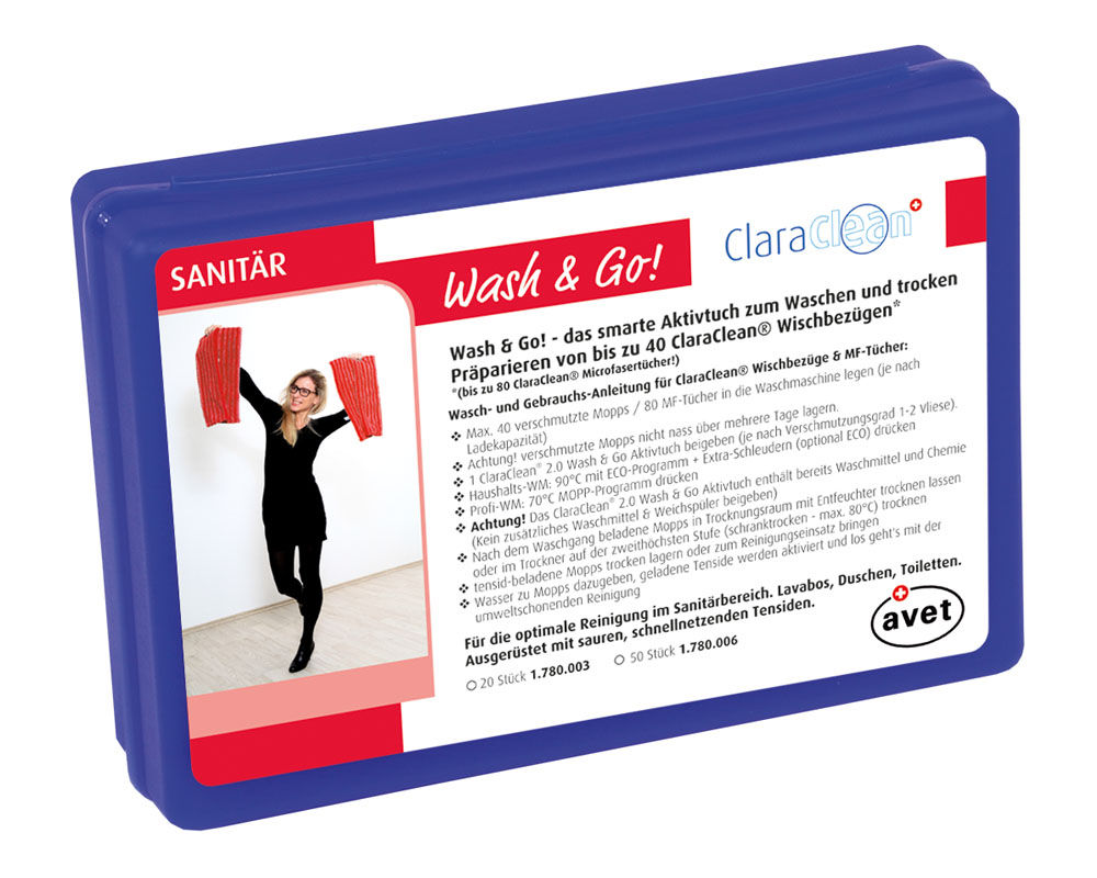 ClaraClean® Wash&Go! Sanitär – das einzigartige Wasch- und Beladungstuch