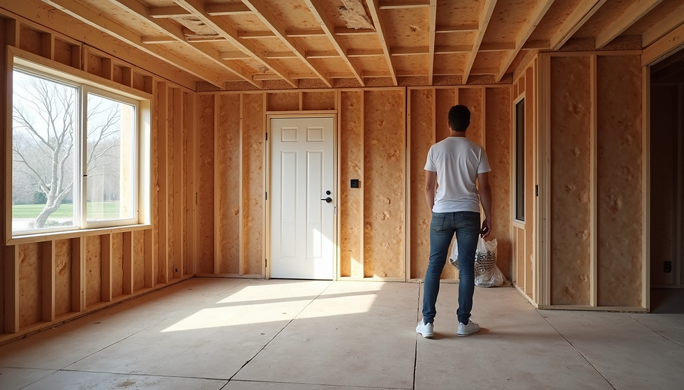 Close-up view of spray foam insulation expanding inside a wall