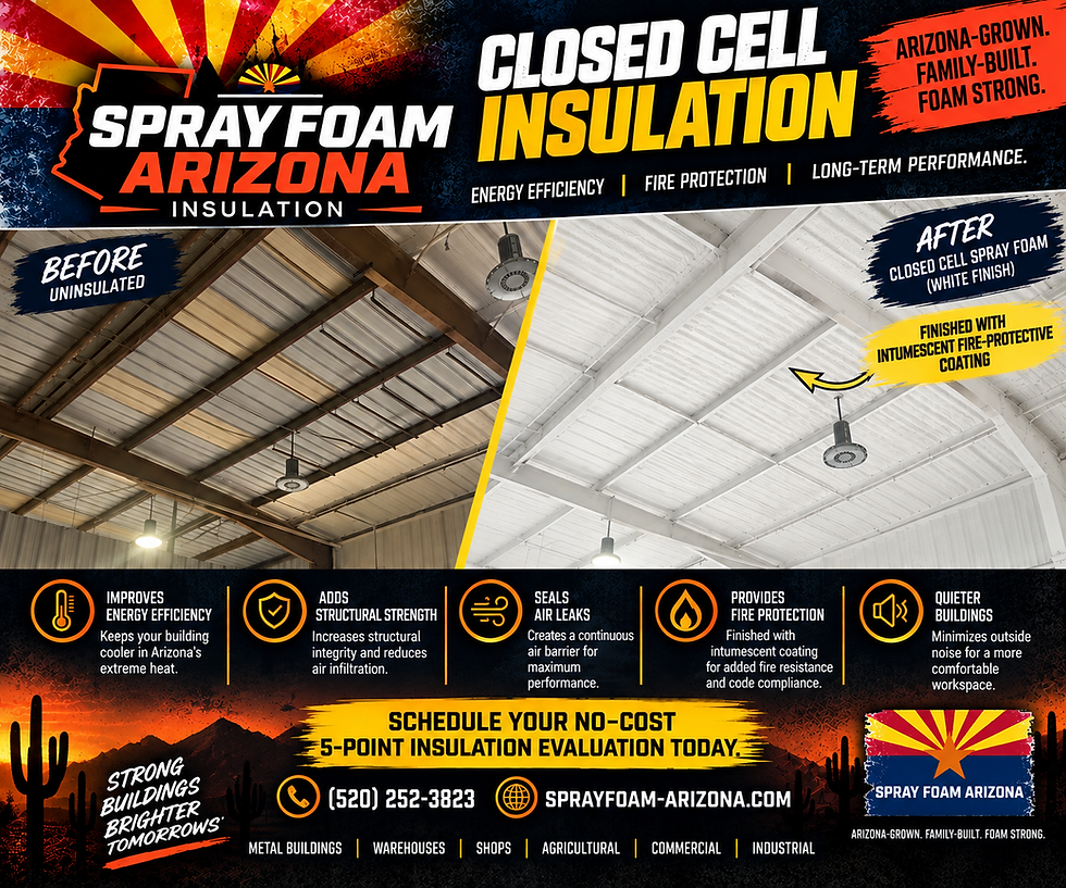 Commercial Spray Foam Insulation & Foam Roofing in Pinal County, Arizona