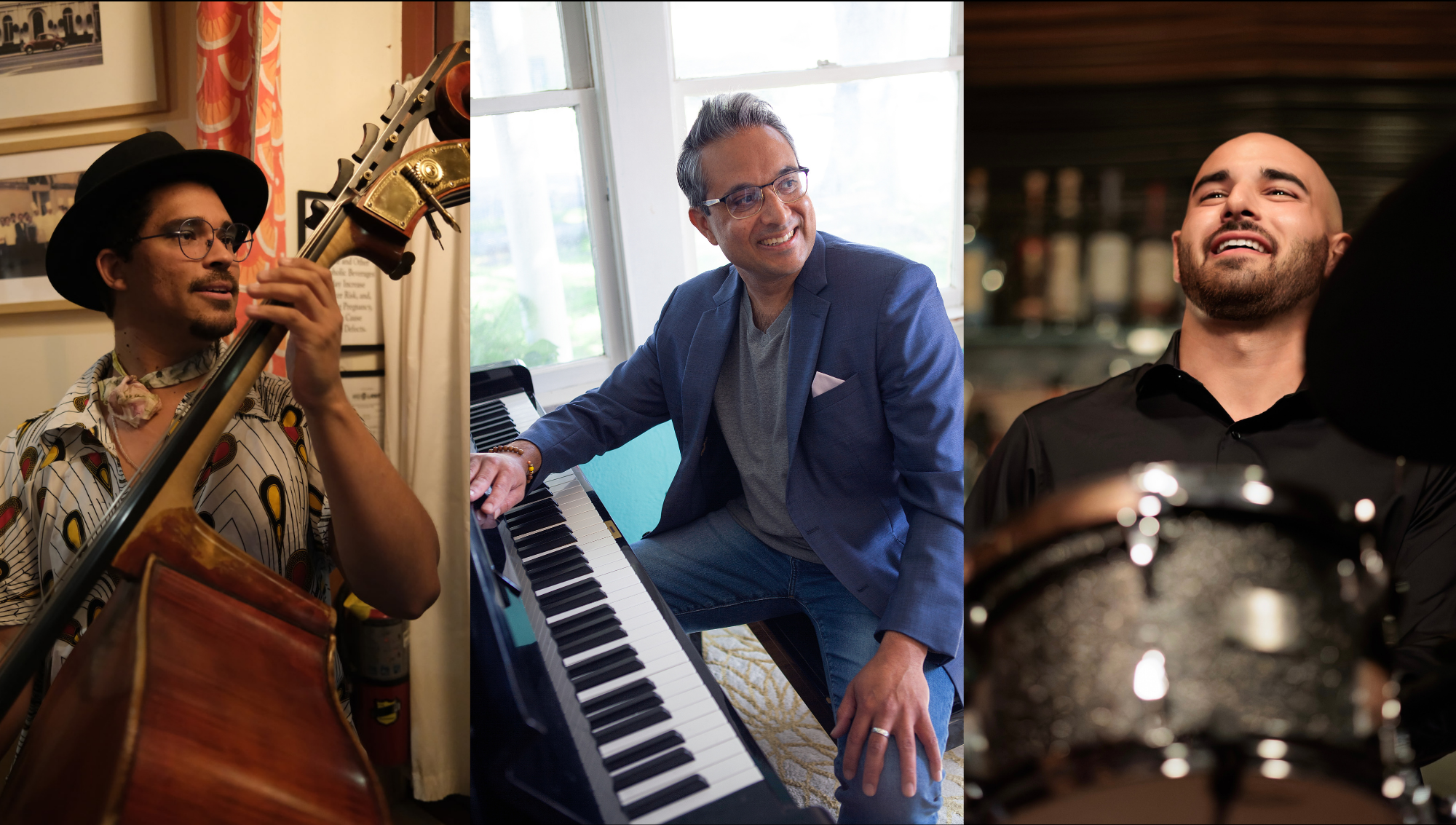 Dhiren Panikker Trio feat. Marlonius & Marcello Carrelli artwork from Birds Of A Feather Jazz Lounge