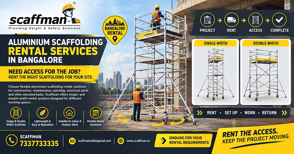 Understanding Aluminium Scaffolding Options for Different Worksites in Bangalore