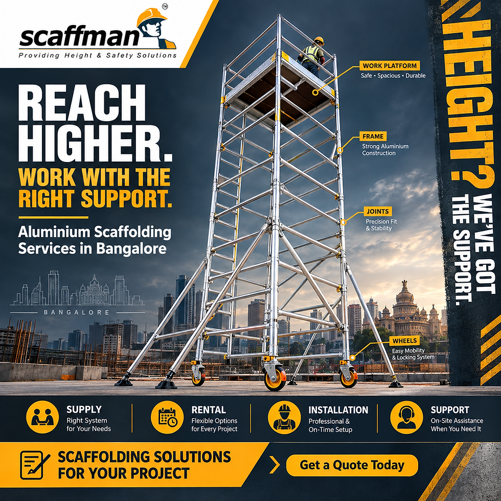 Aluminium Scaffolding in Bangalore What Buyers and Renters Need to Know