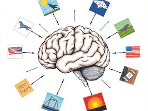 a-brain-surrounded-by-images