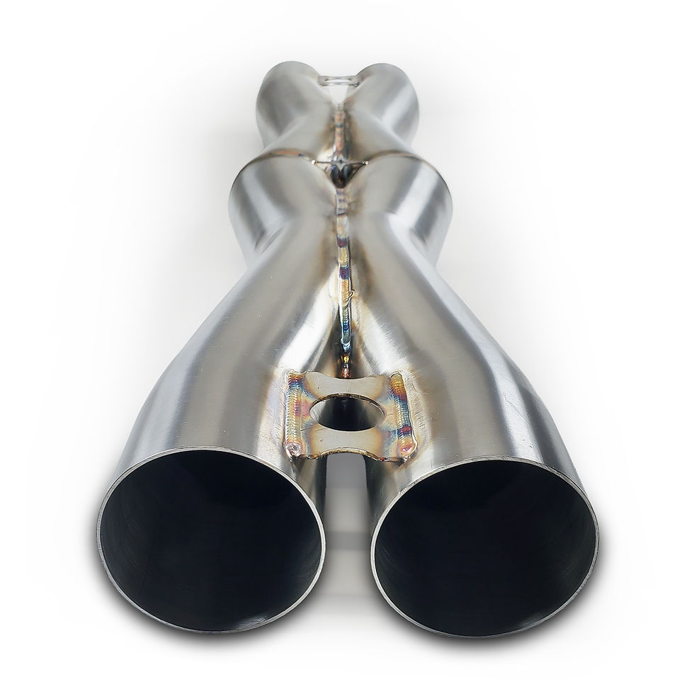 Thumbnail: Double x-pipe angle view.