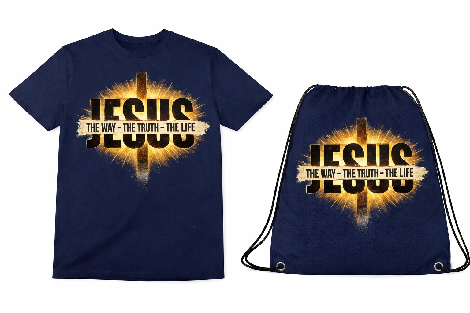 Jesus T-shirt & bag gift combo