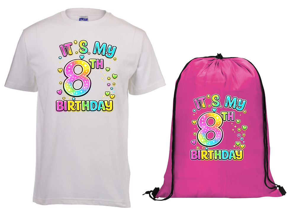 Thumbnail: My First Birthday Shirt and Bag combo - Age 3 - 18 years