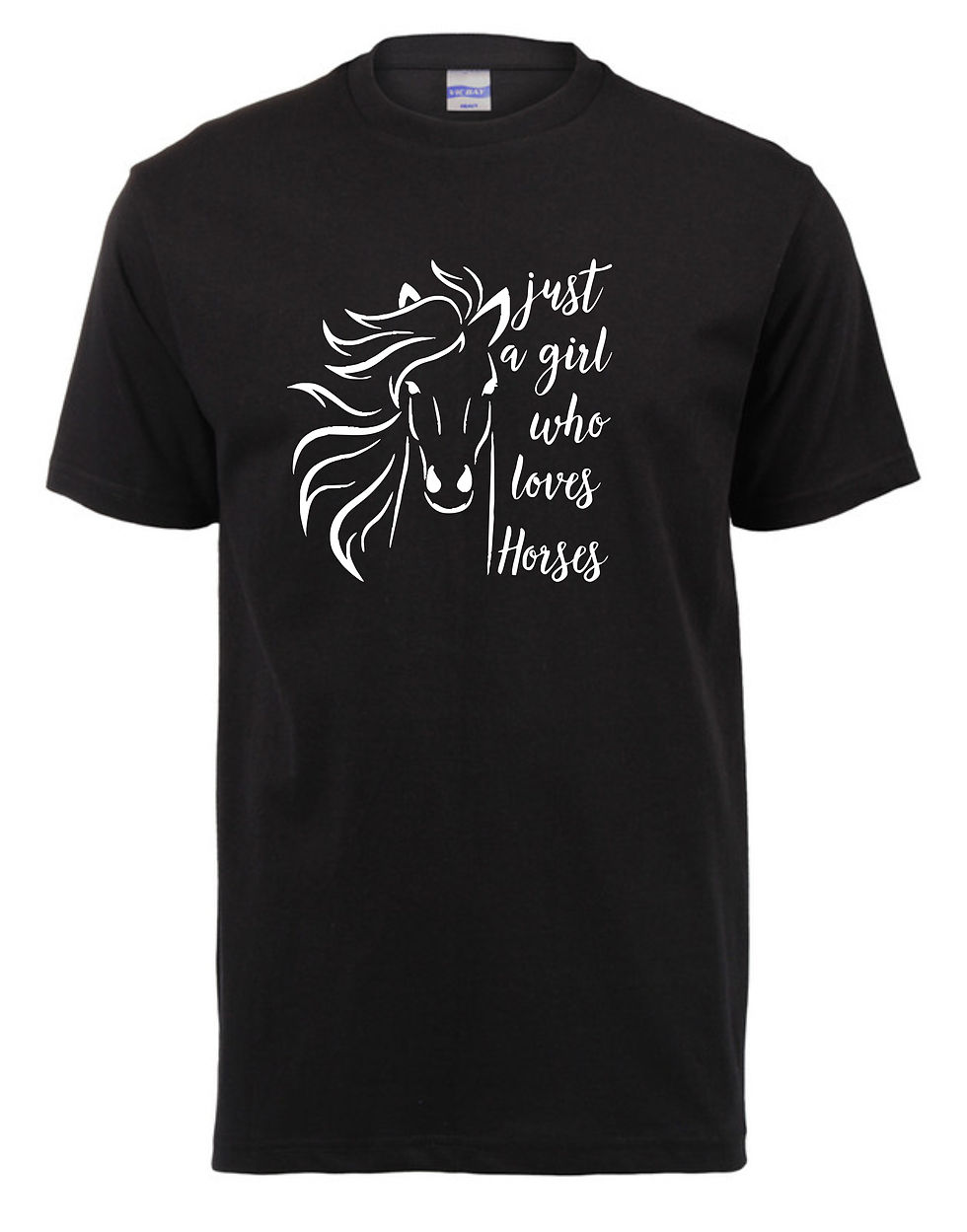 Thumbnail: Just a girl who loves horses Kids T-shirt (Assorted Colours)