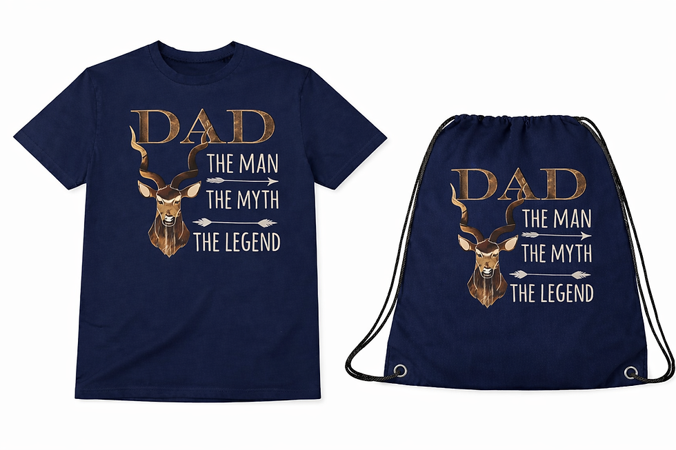 Thumbnail: Dad Hunting T-shirt & bag gift combo
