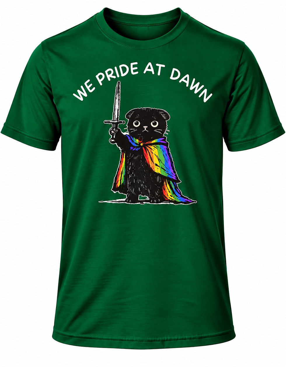 Thumbnail: LGTBQ+ We pride at dawn cat unisex t-shirt (Multiple Colours)