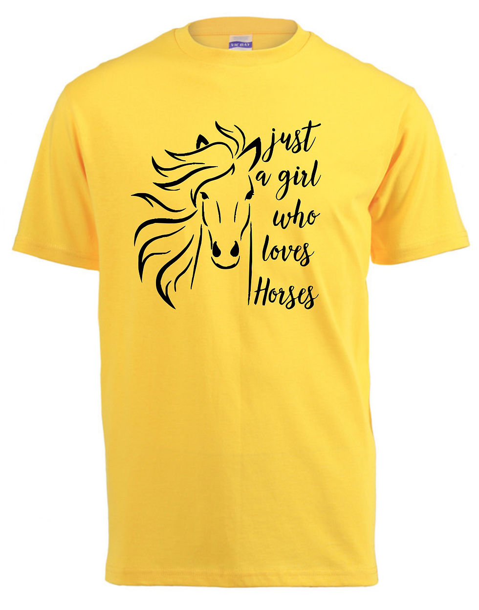 Thumbnail: Just a girl who loves horses Kids T-shirt (Assorted Colours)