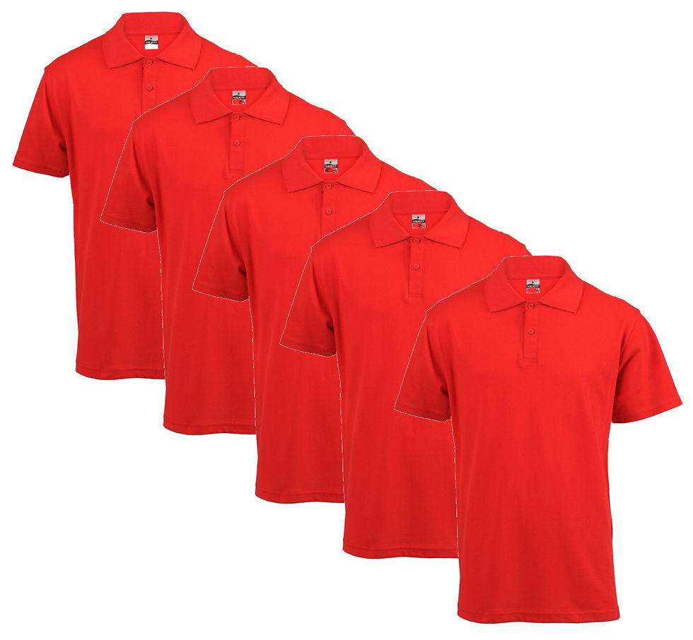 Thumbnail: Blank Men's Polo 5 - Pack ( Assorted colours)