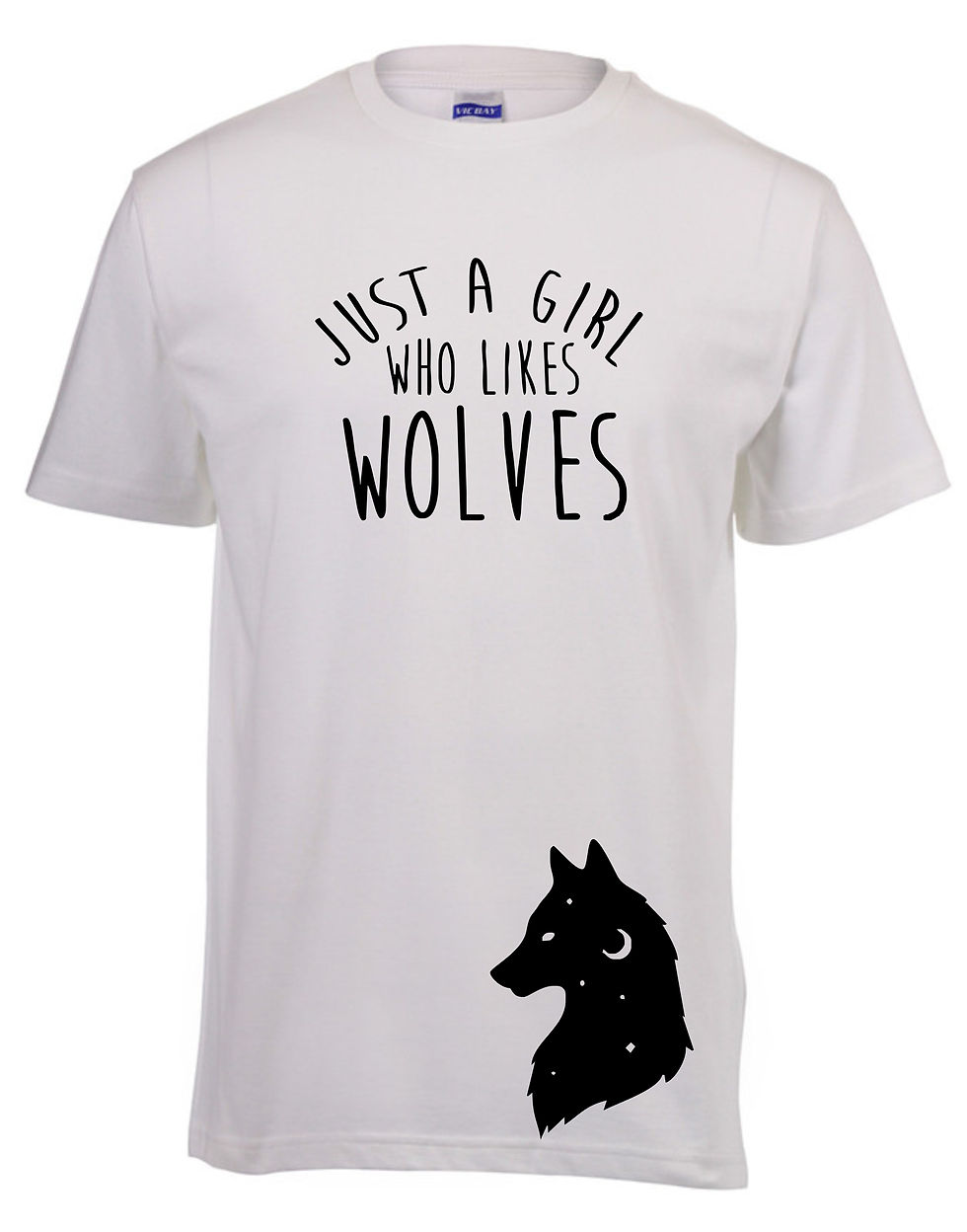 Thumbnail: Just a girl who likes Wolves Kids T-shirt (Assorted Colours)